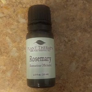 3 bottles of essential oils  Rosemary lavender etc